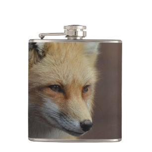 Cute Red Fox Hip Flask