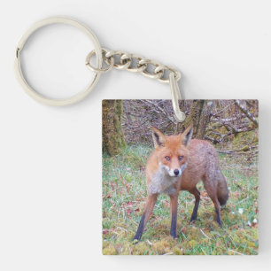 Cute Red Fox Key Ring