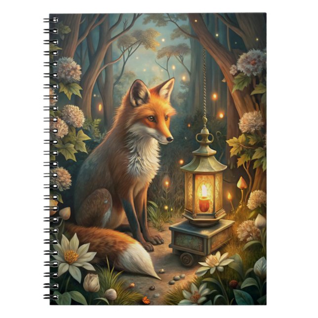 Cute Red Fox Notebook (Front)