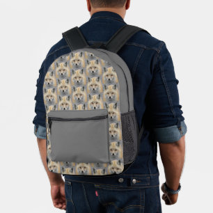Cute Red Fox Pattern Printed Backpack