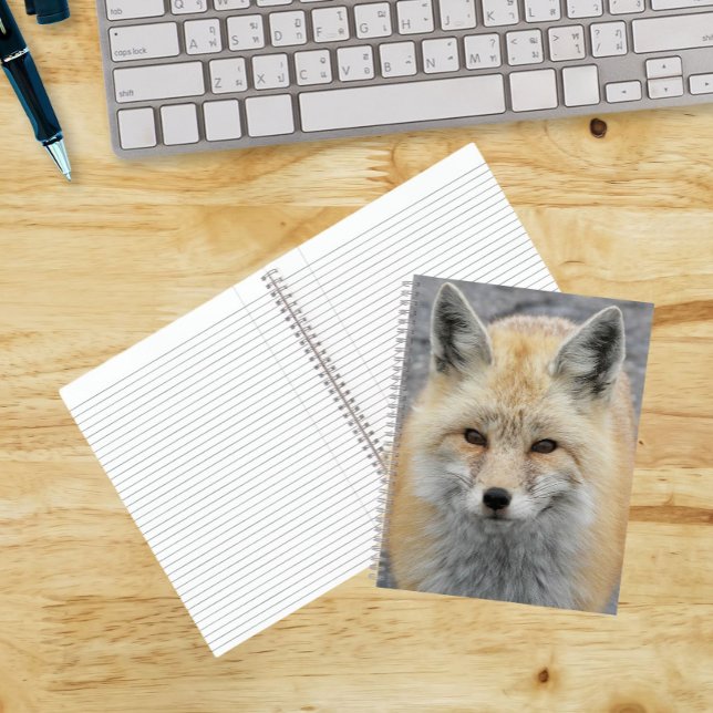 Cute Red Fox Photo Notebook (In Situ)