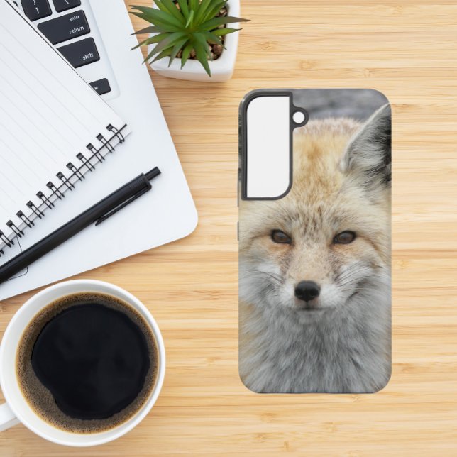 Cute Red Fox Wildlife Photo Samsung Galaxy S22 Case (In Situ)