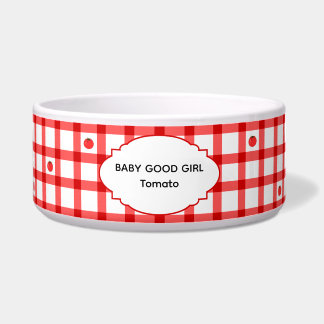 Cute Red Gingham Tomatoes Baby Good Girl