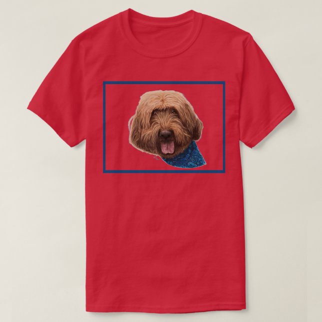 Cute red goldendoodle goldendoodle lover T-Shirt (Design Front)