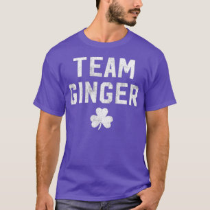 Cute Red Head Team Ginger St Patricks Day Green T-Shirt