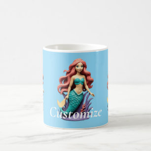 Cute Red-headed Mermaid Thunder_Cove Coffee Mug