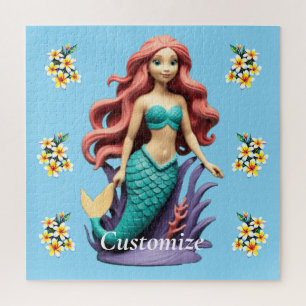 Cute Red-headed Mermaid Thunder_Cove Jigsaw Puzzle