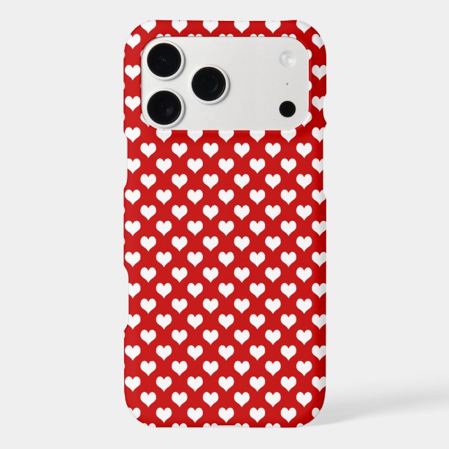 Cute Red Heart Pattern – Romantic Love Background  (Back)