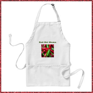 Cute Red Hot Mama with Peppers Standard Apron