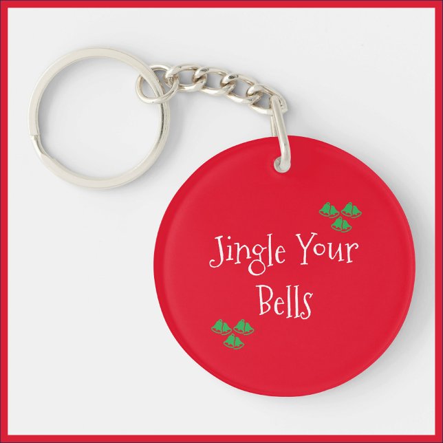 Cute Red Jingle Bells Key Ring (Creator Uploaded)