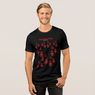 Cute Red Killer Piranhas Punk Fishes attack Ocean Tri-Blend Shirt