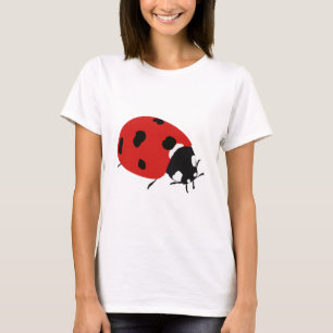 Cute Red Ladybug Illustration T-Shirt