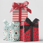 Cute Red Ladybug Personalised Kids Birthday Wrapping Paper Sheet<br><div class="desc">Elevate your gift-giving with our "Cute Red Ladybug Land Personalised Kids Birthday Wrapping Paper Sheets"! Sheet #1: Hand-drawn in black ink by Nathalie Portet, this whimsical design features scattered red and black ladybugs going this way and that. Turquoise and red flower frame has customisable Text at the Top (Happy Birthday)...</div>