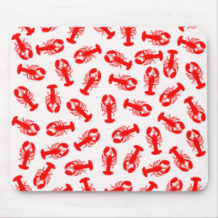 Cute Red Lobster Animal Pattern Mouse Mat
