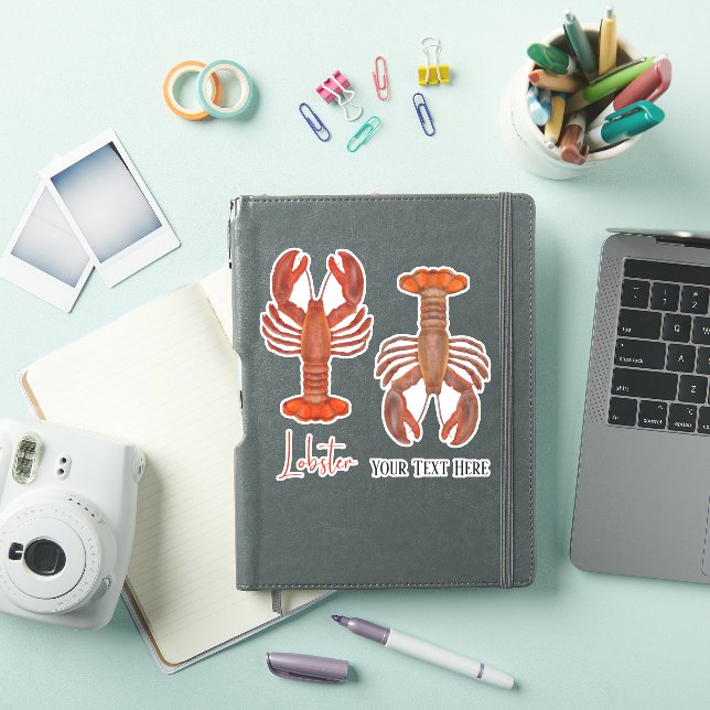 Cute Red Lobsters Custom Ocean Nautical (iPad Cover)