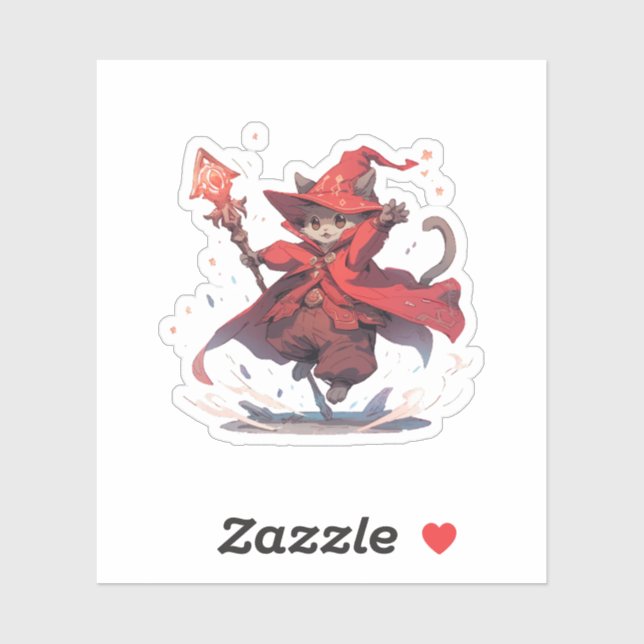 Cute Red Mage Cat Hero (Sheet)