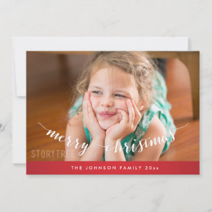 Cute Red Merry Christmas Card