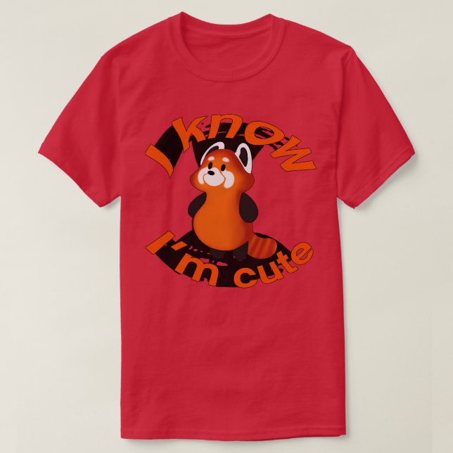 Cute Red Panda 28 T-Shirt (Design Front)