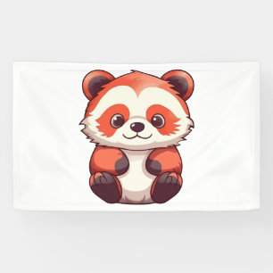 Cute Red Panda  Banner