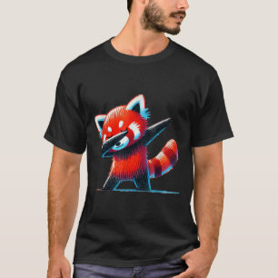 Cute Red Panda Dabbing For Wildlife Animal Lover Z T-Shirt