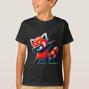 Cute Red Panda Dabbing For Wildlife Animal Lover Z T-Shirt