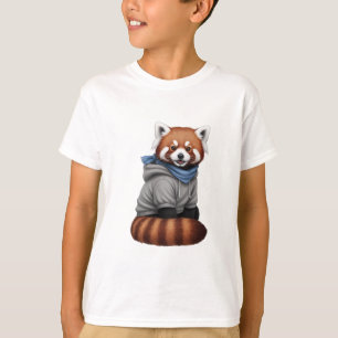 Cute Red Panda Hoodie Kids T-Shirt