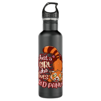Cute Red Panda Just A Girl Who Loves Red Pandas  710 Ml Water Bottle