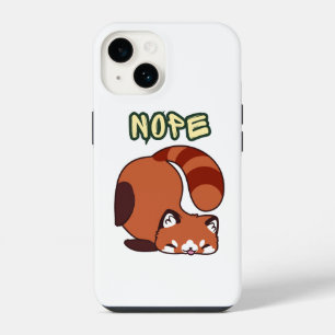 Cute Red Panda Lover Funny Nope Animal Graphic iPhone 14 Case