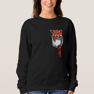 Cute Red Panda Pocket Red Panda Sweatshirt