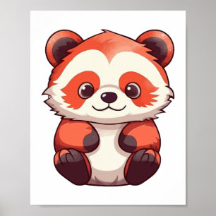 Cute Red Panda  Poster