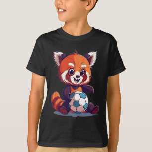 Cute Red Panda Soccer T-Shirt