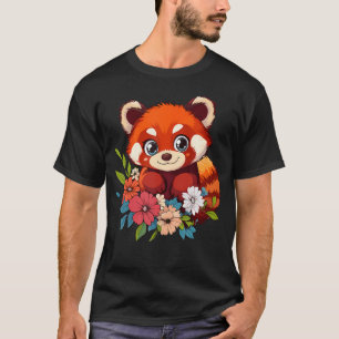 Cute Red Panda Surrounded By T-Shirt