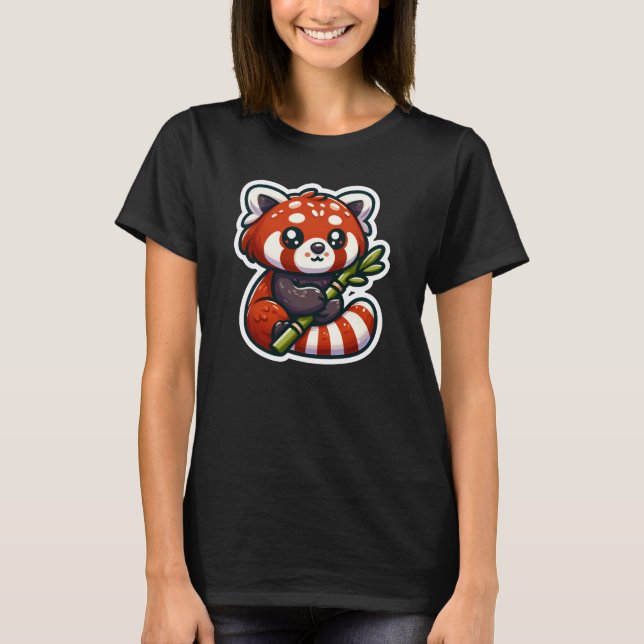 Cute Red Panda T-Shirt (Front)
