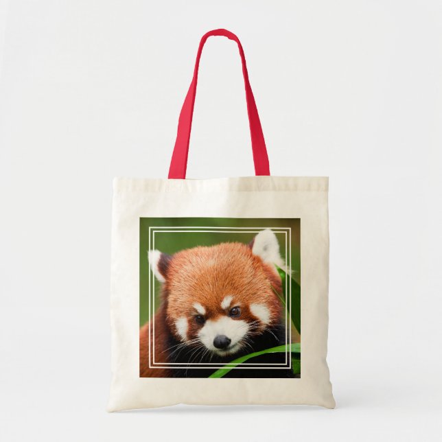 Cute Red Panda Tote Bag (Front)