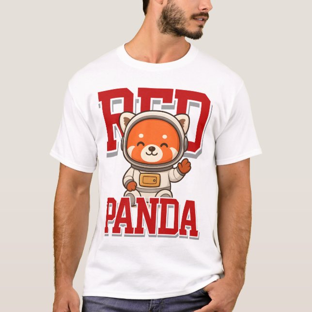 Cute Red Panda Unisex Man Woman Clothes T-Shirt (Front)