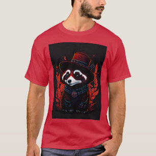 cute red panda wearing hat 2 T-Shirt