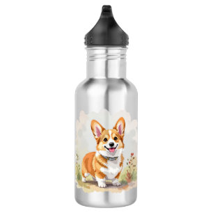Cute Red Pembroke Welsh Corgi Dog 532 Ml Water Bottle