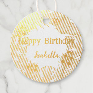 Cute red Polka dot Ladybug Jungle Leave Birthday Favour Tags