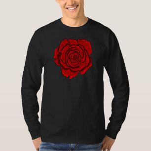 Cute Red Roses Flower   T-Shirt