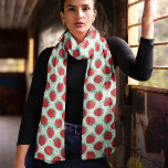 Cute Red Strawberry Summer Pattern Scarf<br><div class="desc">Add a touch of whimsy to your wardrobe with this cute red strawberry pattern scarf. Perfect for summer, this playful design features vibrant strawberries against a light background, making it a delightful accessory for any outfit. The soft, airy chiffon fabric ensures comfort and style, whether you're dressing up or keeping...</div>