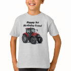 Cute Red Tractor Farm Equipment 1st Birthday Party