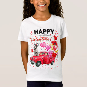 Cute Red Truck Great Dane Valentine's Day Costume T-Shirt