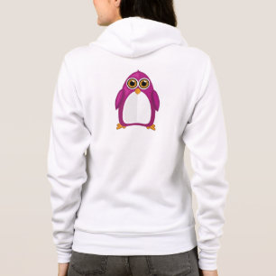 Cute Red Violet Penguin – Kawaii Cartoon Penguin Hoodie