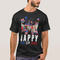 Cute Red White Blue Siamese Cat Patriotic Happy 4t
