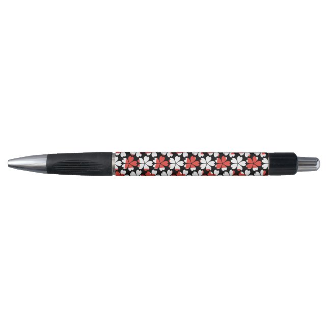 Cute red white flowers patterns (Front)