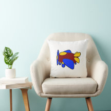 Cute Red Yellow Blue Aeroplane Cartoon for Kids