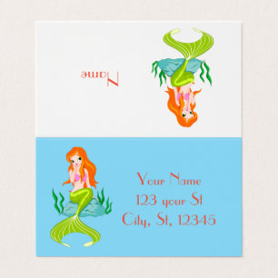 Cute Redheaded Mermaid Thunder_Cove  Business Card