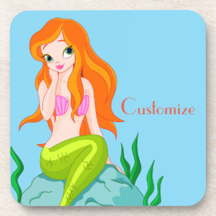 Cute Redheaded Mermaid Thunder_Cove Coaster