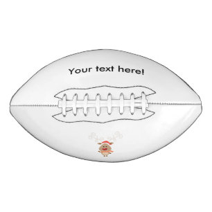 Cute reindeer cartoon american football