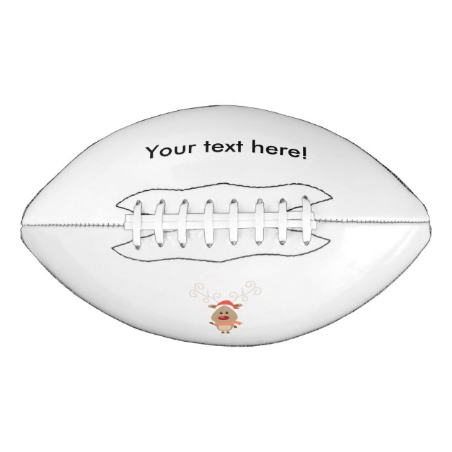 Cute reindeer cartoon american football (Front)